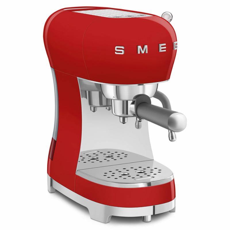 Smeg 50s Style Espresso Coffee Machine Red ECF02RDAU