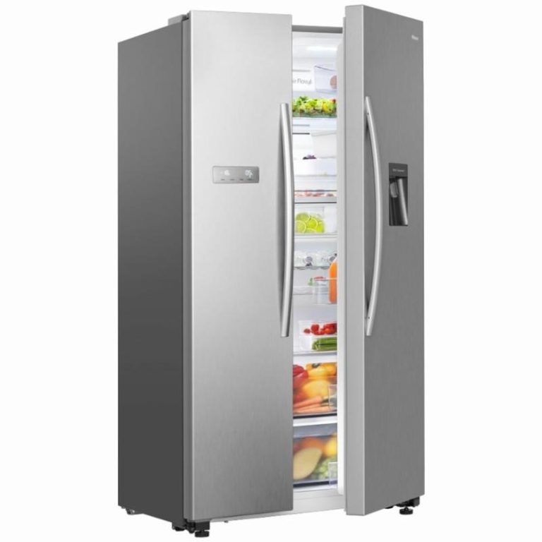 Hisense 578L Side By Side Fridge with Water Dispenser Stainless Steel