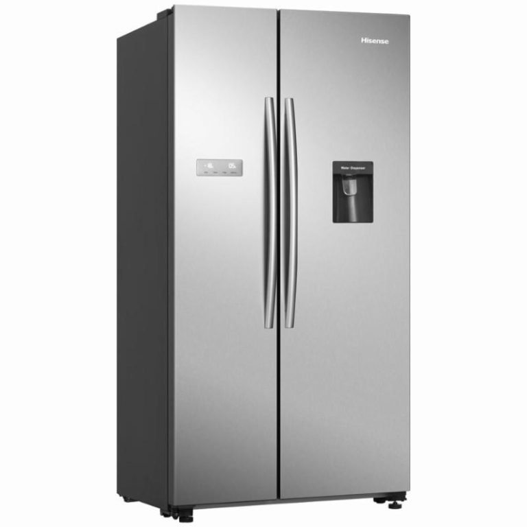 Hisense 578L Side By Side Fridge with Water Dispenser Stainless Steel