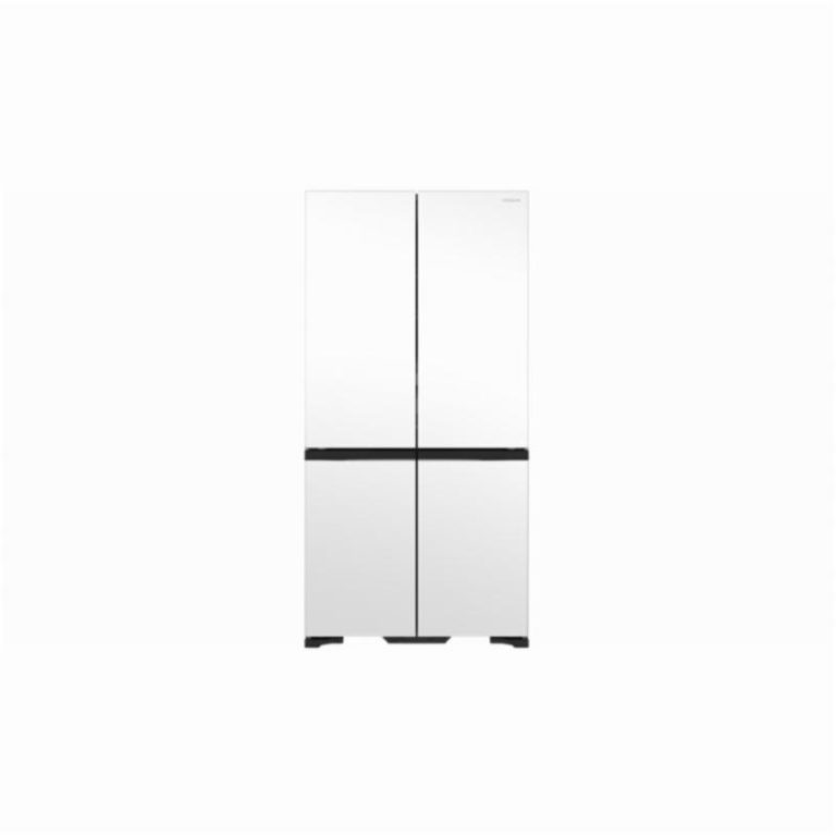 Hitachi 638L 4 Door French Door Fridge Glass Matte White