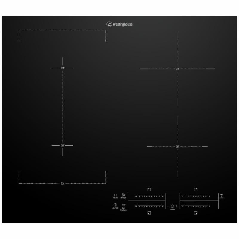 Westinghouse 60cm 4 Burner Zone Induction Cooktop WHI645BE